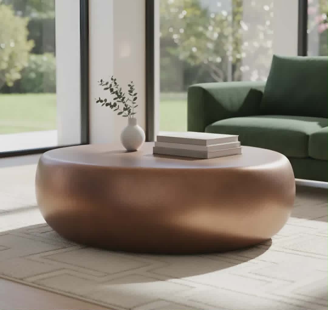 Mesa De Centro Em Formato De Pedra Grande - Casa- Jardim