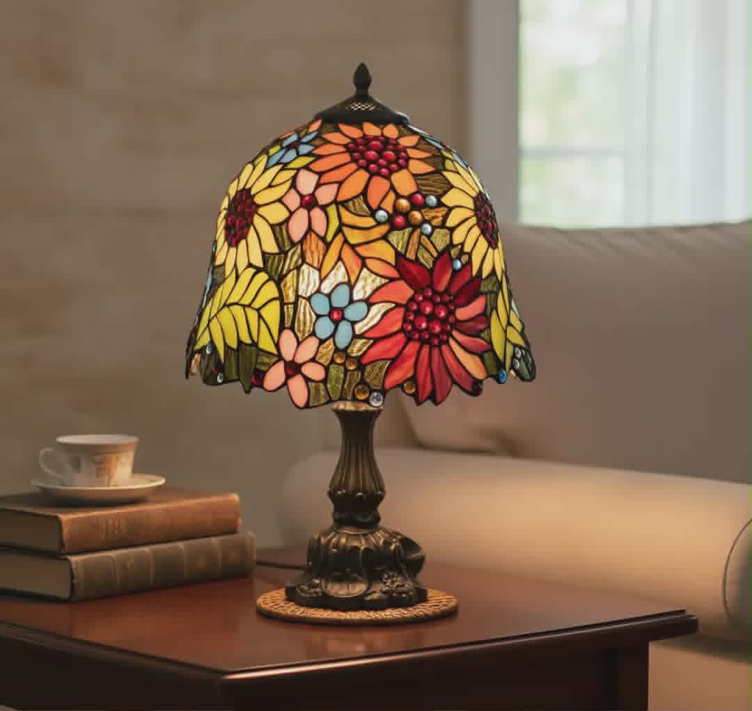 Luminária Abajur Turco Mosaico Colorido Decor 70cm Luxo