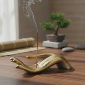 Porta Incenso Suporte Incensário Mao Zen Meditação